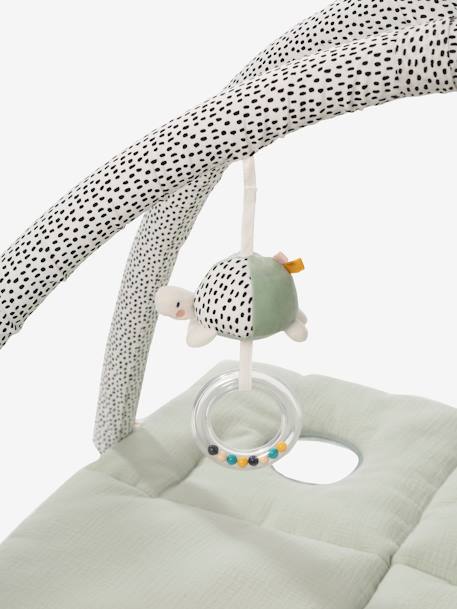 Tapis d'éveil en gaze de coton Tanzanie+vert sauge - vertbaudet enfant 