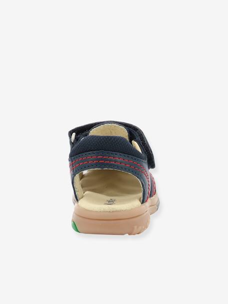 Sandales cuir garçon Platinium marine - vertbaudet enfant 