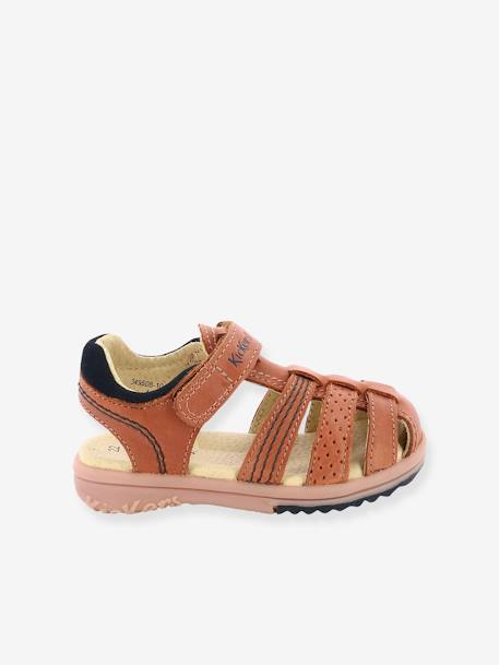 Sandales cuir garçon Platinium camel - vertbaudet enfant 