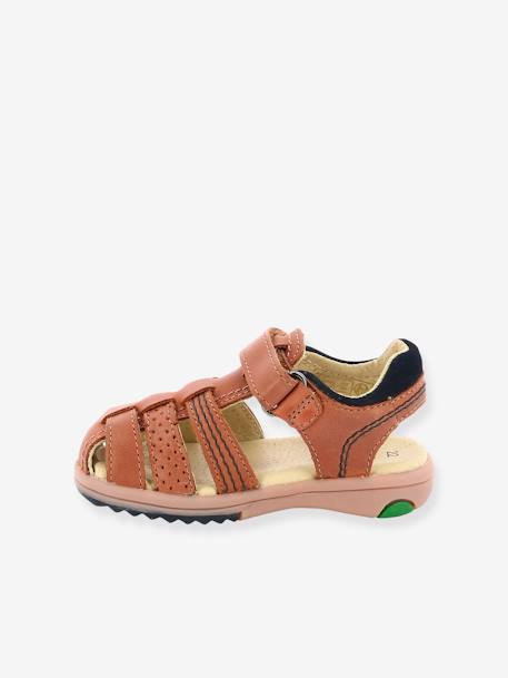 Sandales cuir garçon Platinium camel - vertbaudet enfant 