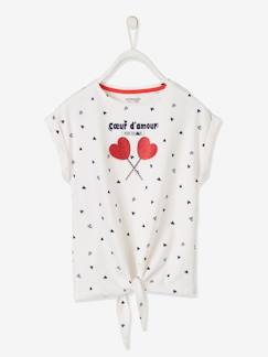 T-shirt harten iriserende details meisjes  - vertbaudet enfant