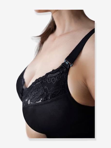 Soutien-gorge d'allaitement finition dentelle Noir - vertbaudet enfant 