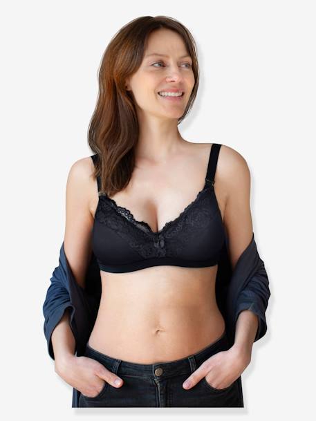 Soutien-gorge d'allaitement finition dentelle Noir - vertbaudet enfant 