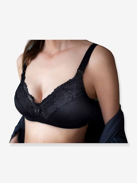 Soutien-gorge d'allaitement finition dentelle Noir - vertbaudet enfant 