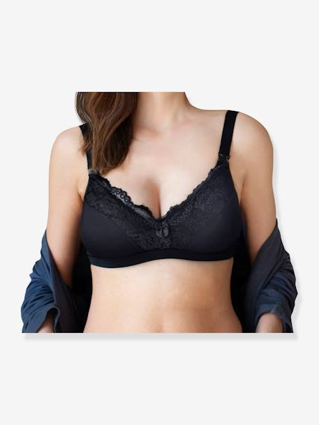 Soutien-gorge d'allaitement finition dentelle Noir - vertbaudet enfant 