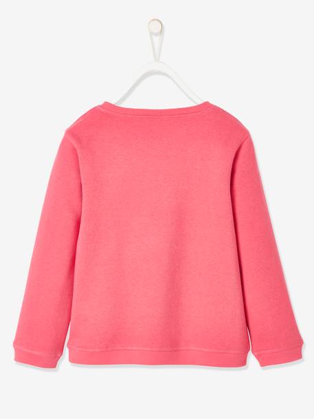 Meisjessweater aardbeirood+roze (poederkleur) - vertbaudet enfant 