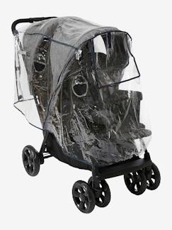 Verzorging-Integrale regenhoes van vertbaudet voor dubbele kinderwagen