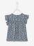 Baby T-shirt met bloemenprint marineblauw met print - vertbaudet enfant 