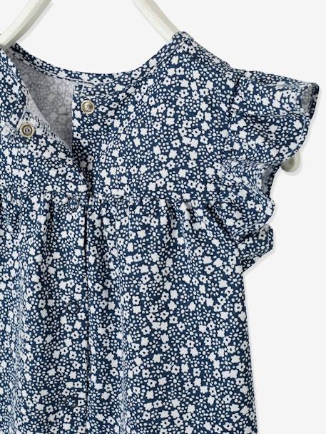 T-shirt imprimé fleurs bébé marine imprimé - vertbaudet enfant 