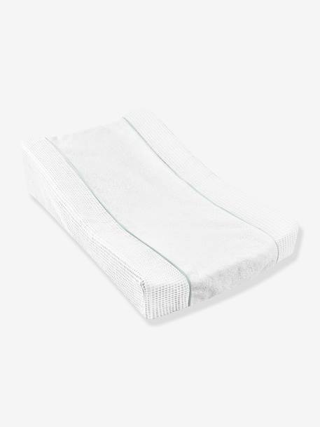 Drap-housse matelas à langer Sofalange vert d'eau+vieux rose+WHITE - vertbaudet enfant 