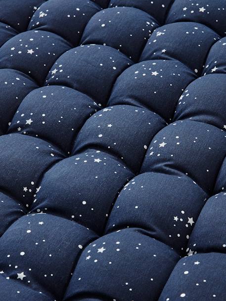 Matelas de sol avec pompons bleu foncé - vertbaudet enfant 