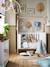 Lit bébé Cabane LIGNE COCONUT transformable en banquette blanc - vertbaudet enfant 