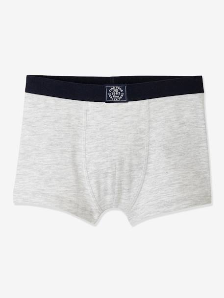 Lot de 5 boxers garçon BASICS bleu clair - vertbaudet enfant 