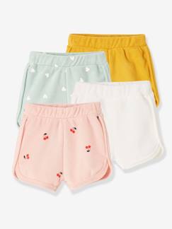Baby-Body-Set van 4 badstof shorts voor baby's