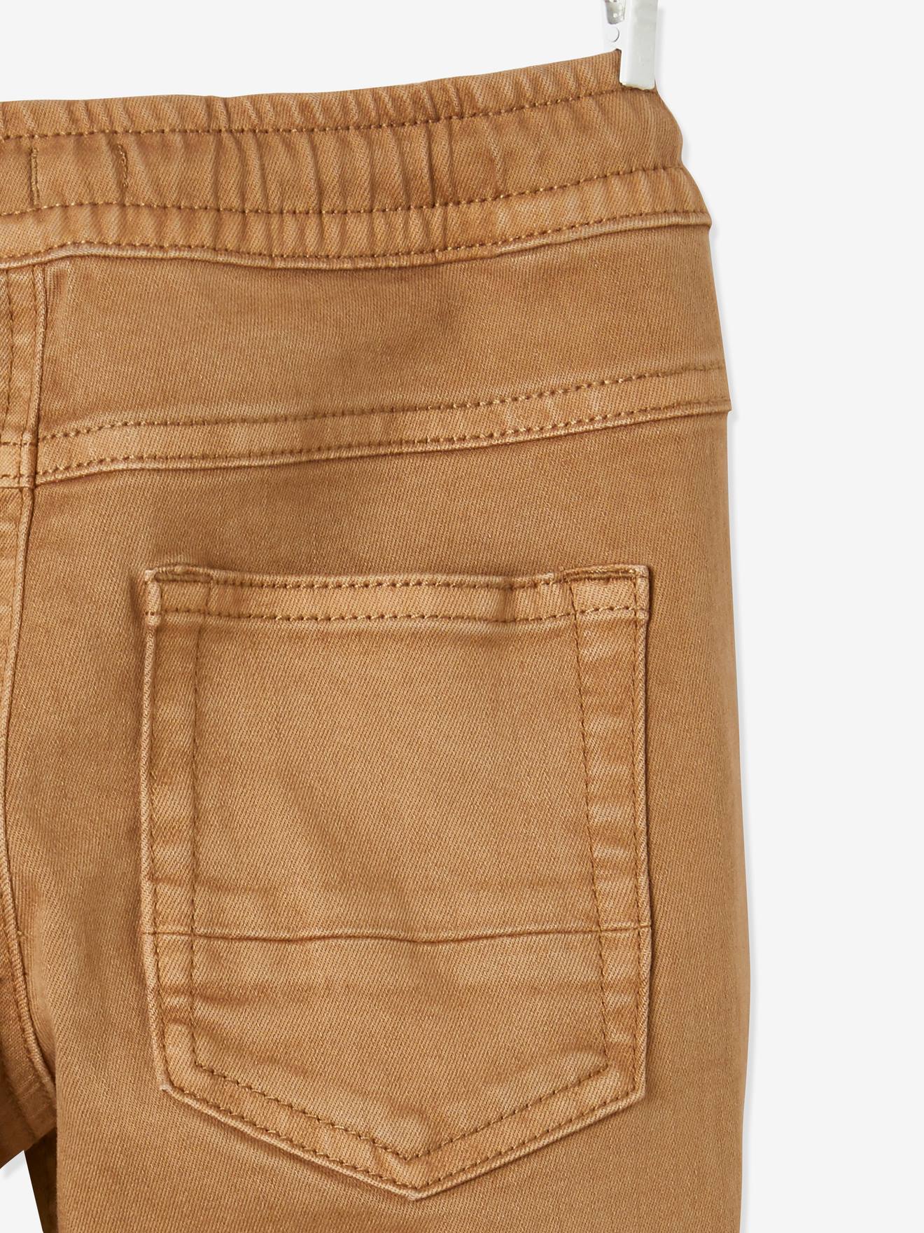 Pantalon Slim Garçon Vertbaudet - Ceinture élastique, Facile à Enfiler - Découpes Genoux, Effet Délavé - 7