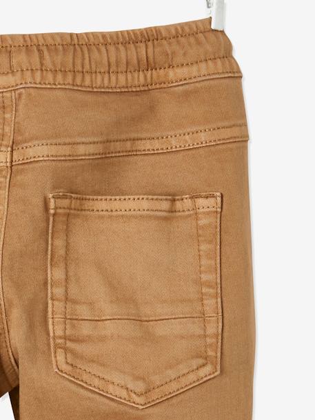 Pantalon slim couleur facile à enfiler garçon BEIGE+bleu nuit - vertbaudet enfant 