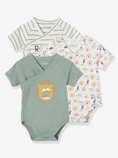 Baby-Set van 3 rompertjes met korte mouwen voor pasgeborenen