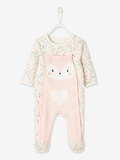Baby-Pyjama,  overpyjama-Molton slaappakje met drukknoopjes aan de voorzijde voor pasgeborenen