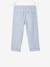 Roll-up jongensbroek in licht geweven stof gemêleerd beige+lichtblauw - vertbaudet enfant 