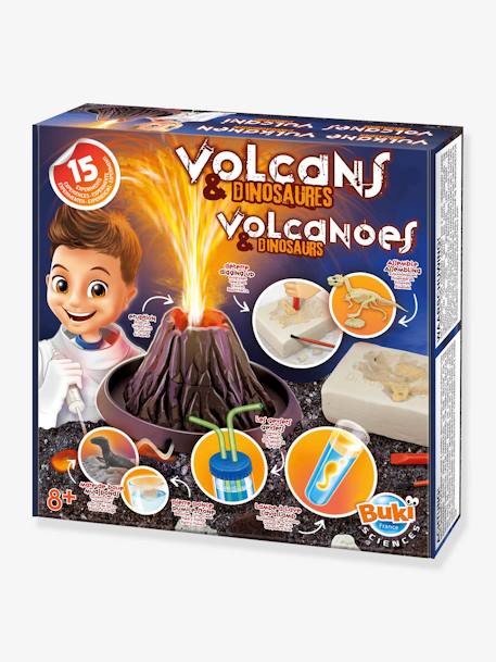 Volcans et dinosaures ROUGE - vertbaudet enfant 