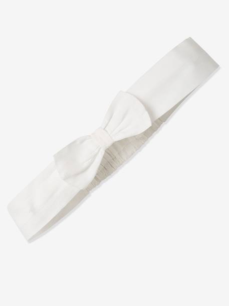 Ceremonieset voor baby met jurk, bloomer en haarband ivoor - vertbaudet enfant 