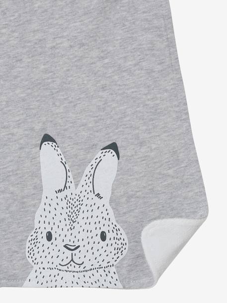 Grand bavoir beige ourson+bleu glacier+gris chiné+souris - vertbaudet enfant 