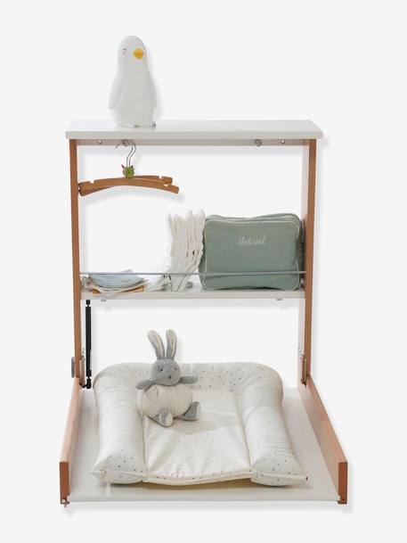 Table à langer murale naturel/blanc - vertbaudet enfant 