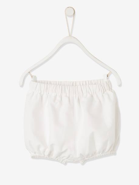 Ensemble cérémonie bébé robe, bloomer et bandeau ivoire - vertbaudet enfant 