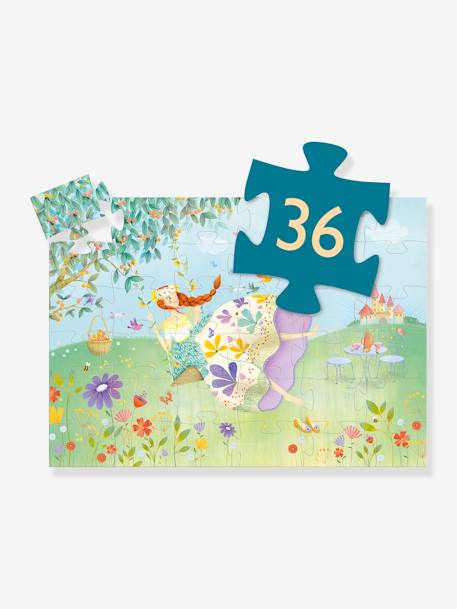Puzzle La Princesse du printemps 36 pièces DJECO BLEU - vertbaudet enfant 
