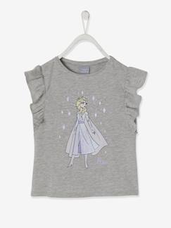 Meisje-T-shirt, souspull-T-shirt-Disney Frozen® meisjesshirt met ruches