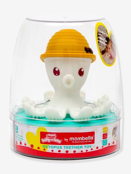 Bijtring Bonnie de octopus Baby to love LICHTBLAUW+LICHTROZE+SAFRAANGEEL - vertbaudet enfant 