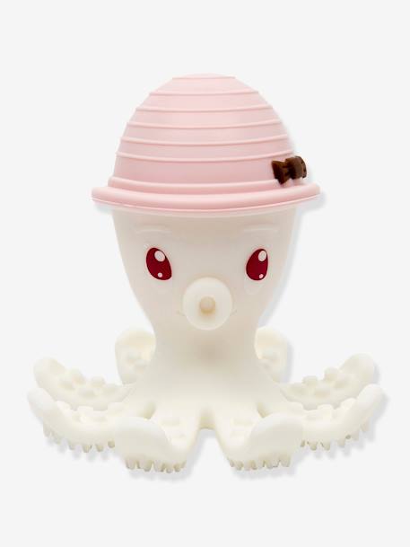 Bijtring Bonnie de octopus Baby to love LICHTBLAUW+LICHTROZE+SAFRAANGEEL - vertbaudet enfant 