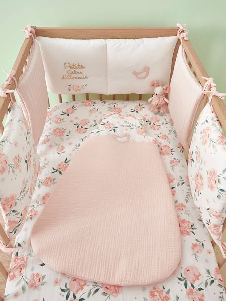 Gigoteuse bi-matière EAU DE ROSE rose - vertbaudet enfant 