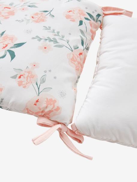 Tour de lit/tour de parc modulable EAU DE ROSE écru / rose - vertbaudet enfant 