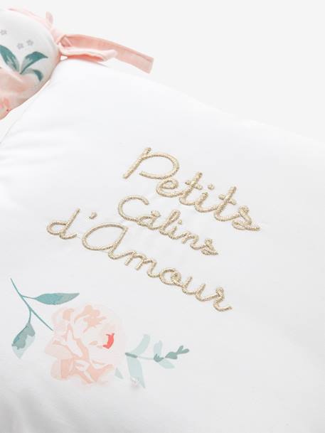 Tour de lit/tour de parc modulable EAU DE ROSE écru / rose - vertbaudet enfant 