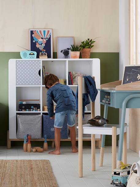 Meuble 9 cases BLANC CLAIR UNI - vertbaudet enfant 