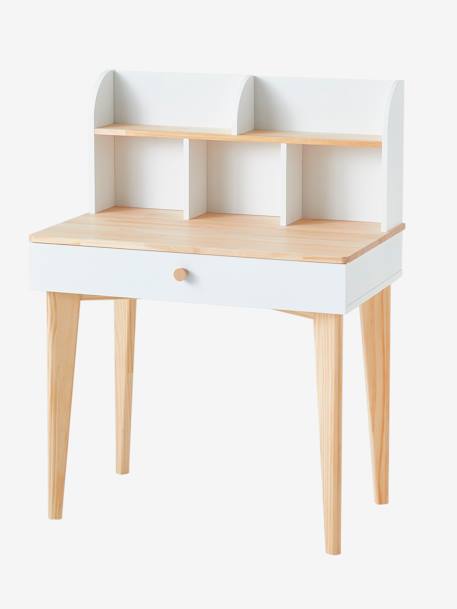 Bureau enfant SCANDI BLANC / BOIS - vertbaudet enfant 
