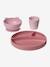 Coffret repas en silicone lot vert+set baby blue+set imprimé+set vieux rose - vertbaudet enfant 