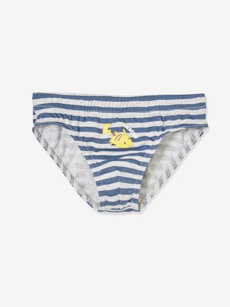 Lot de 3 slips garçon Pokemon gris - vertbaudet enfant 