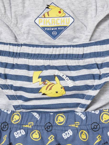 Lot de 3 slips garçon Pokemon gris - vertbaudet enfant 