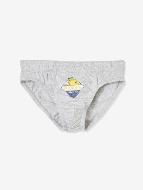 Lot de 3 slips garçon Pokemon gris - vertbaudet enfant 