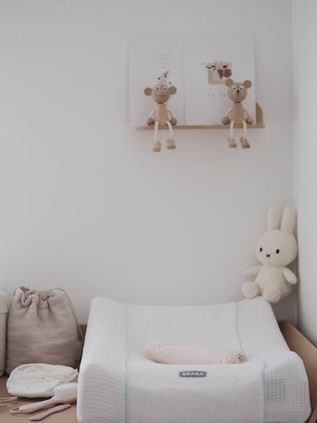 Drap-housse matelas à langer Sofalange vert d'eau+vieux rose+WHITE - vertbaudet enfant 