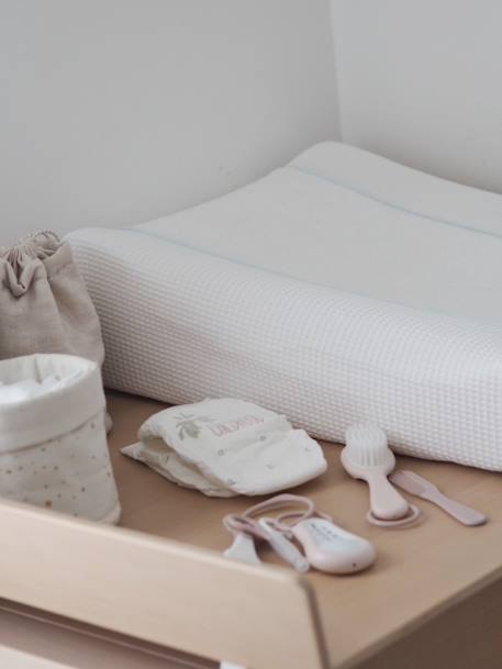 Drap-housse matelas à langer Sofalange vert d'eau+vieux rose+WHITE - vertbaudet enfant 