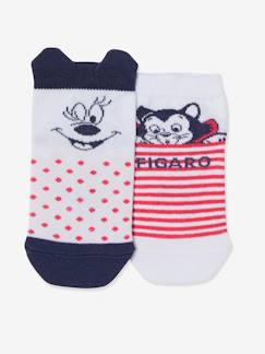 Meisje-Ondergoed-Sokken-Set van 2 paar halfsokken Disney Minnie en Figaro®