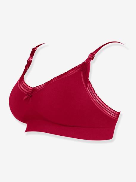 Brassière de grossesse et d'allaitement sans coutures Milk BORDEAUX+NOIR - vertbaudet enfant 