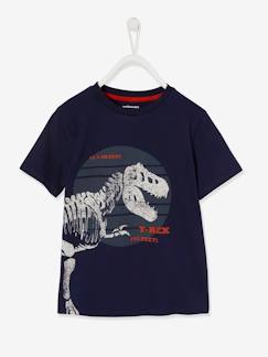 Jongens-Jongensshirt met grote dinosaurusprint