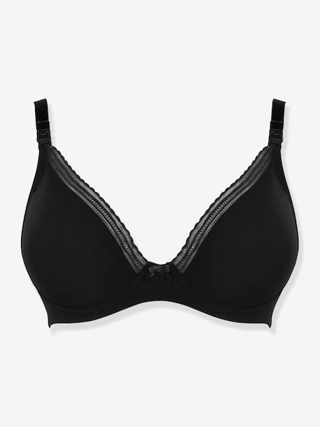 Zwangerschaps- en borstvoedingsbeha Milk CACHE COEUR met beugels BLUSH+BORDEAUXROOD+ZWART - vertbaudet enfant 