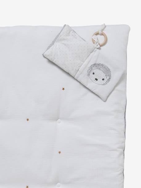 Tapis d'éveil en gaze de coton bio* MINI COMPAGNIE gris - vertbaudet enfant 