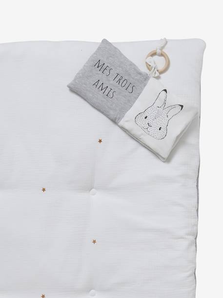 Tapis d'éveil en gaze de coton bio* MINI COMPAGNIE gris - vertbaudet enfant 