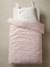 Parure housse de couette enfant et taie d'oreiller LAPIN ROMANTIQUE IVOIRE / ROSE - vertbaudet enfant 
